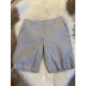 Ann Taylor signature women’s 6 metallic striped Bermuda shorts